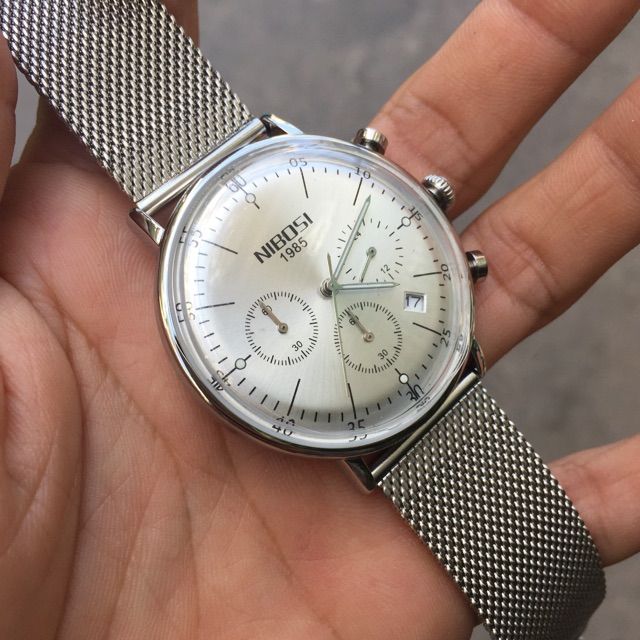 Đồng hồ nam NIBOSI 2331 chính hãng, dây kim loại không gỉ - Đồng hồ doanh nhân nibosi 1985 | BigBuy360 - bigbuy360.vn