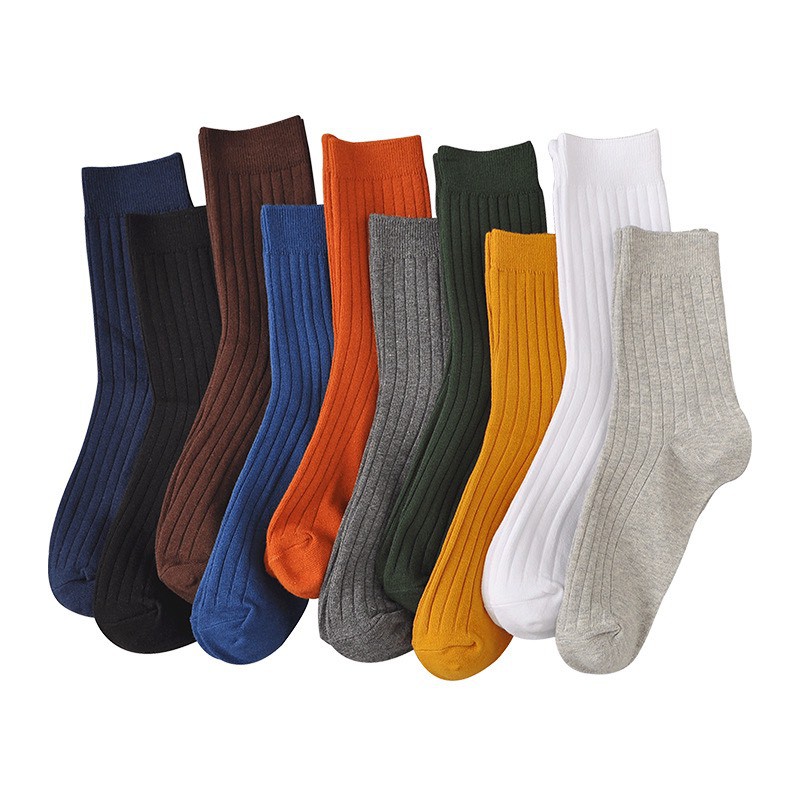 Vớ Tất Trơn Cao Nhật Hàng Cao Cấp Chất Cotton Xịn Kháng Khuẩn Freesize Nam Nữ Size Chân 36-44 MRSOCKS - VC015