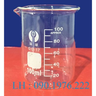 CỐC THỦY TINH CÓ MỎ (CỐC ĐỐT CÓ VẠCH) 100ml