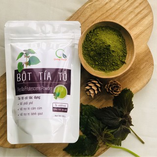 [Date Mới Nhất, Tặng Quà] Bột Tía Tô Quảng Thanh 100gr - Sấy Lạnh, Bột Siêu Mịn, Nguyên Chất - Uống và Đắp Mặt