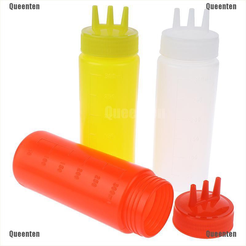 Bình Đựng Dầu / Giấm 3 Lỗ Dạng Bóp Tiện Dụng Cho Nhà Bếp