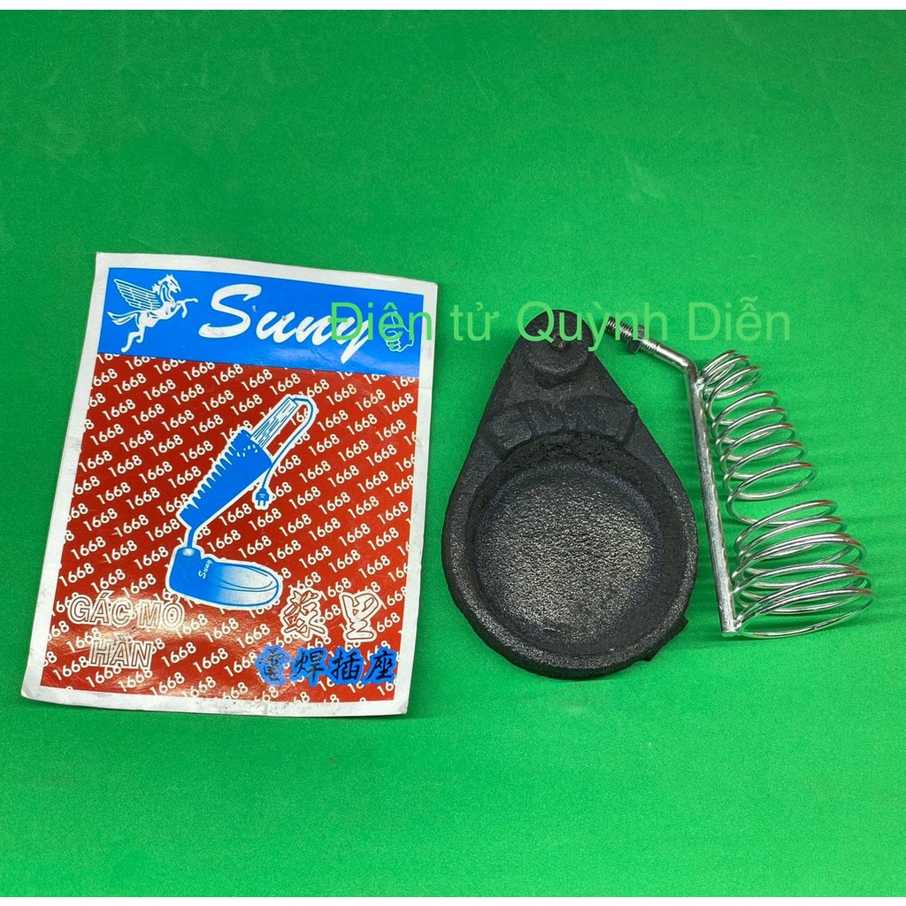 Đế gác mỏ hàn có giá đỡ loại đế nặng - linh kiện điện tử QUỲNH DIỄN