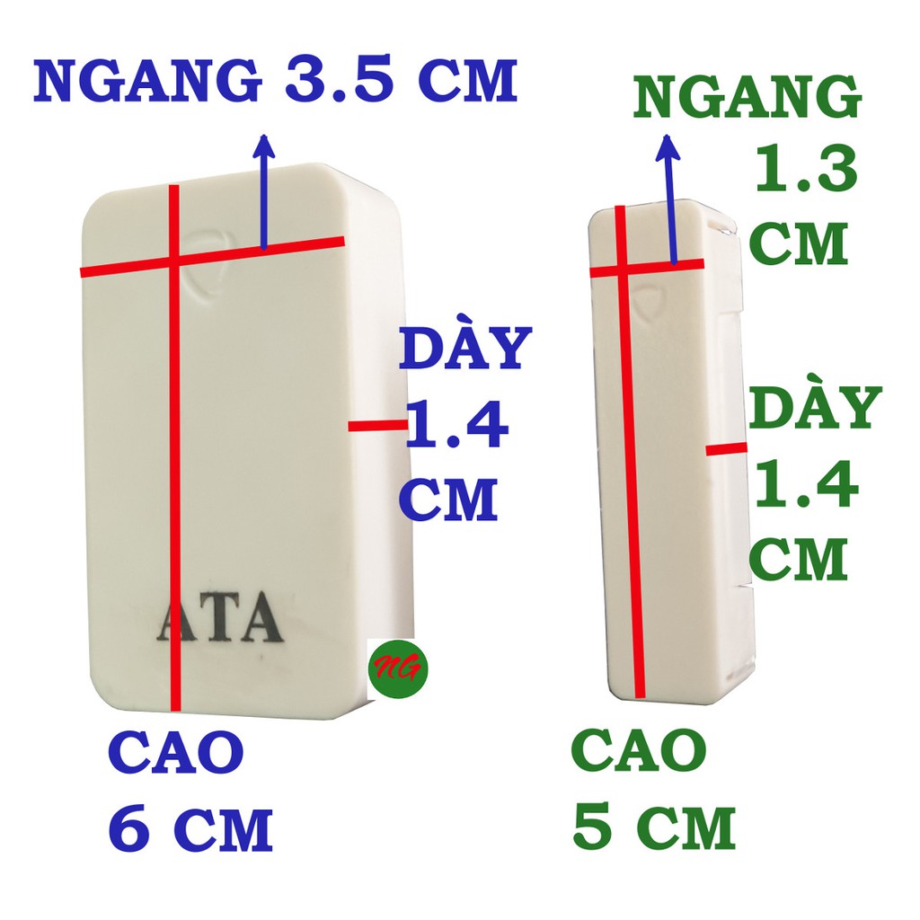 Chi tiết cửa từ rời của bộ chuông cửa từ báo khách ATA 332 (  không sử dụng 1 mình được )