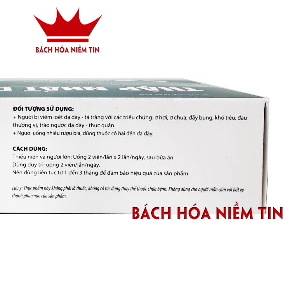 Viên uống giảm đau dạ dày Thập Nhất Dạ Vương - giảm các biểu hiện của viêm loét dạ dày tá tràng - Hộp 30 viên