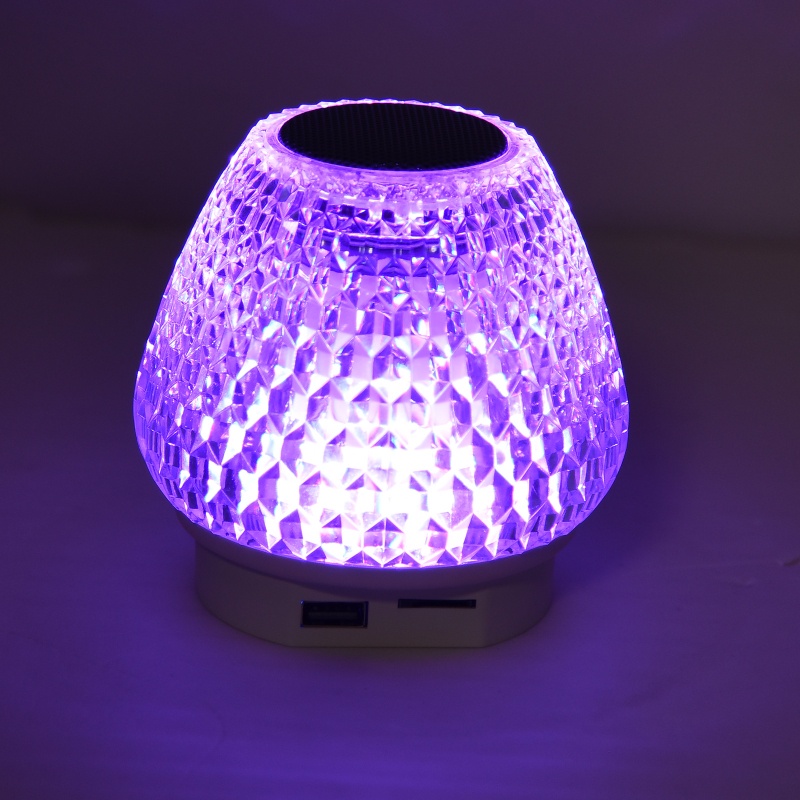 Đèn Pha Lê zzz Kết Nối Bluetooth Phát Nhạc Sáng Tạo Có Thể Sạc Lại