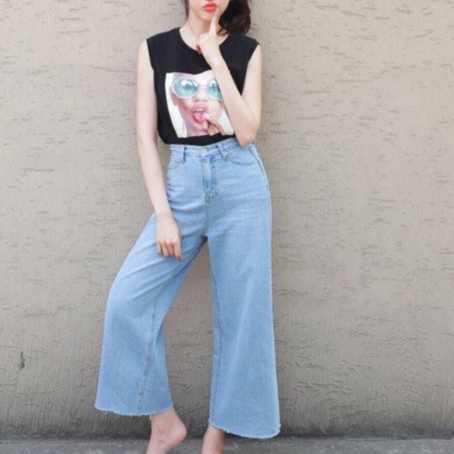 QUẦN JEAN ỐNG RỘNG TUA GẤU | BigBuy360 - bigbuy360.vn