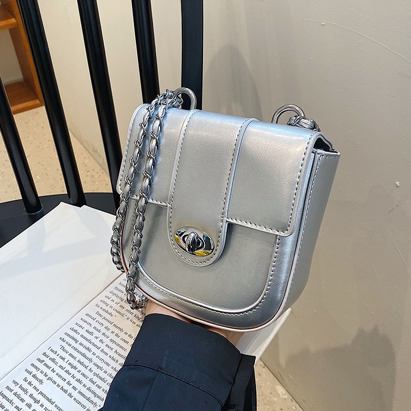 Túi xách IELGY đeo chéo phối dây xích thời trang cổ điển cho nữ