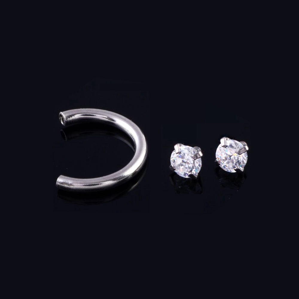 Khuyên Mũi / Tai Đính Đá Đơn Giản Chống Dị Ứng 3mm