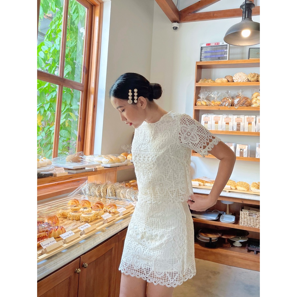 Set áo váy ren Barbara sang trọng nhẹ nhàng tinh tế DS93 CIN HOUSE