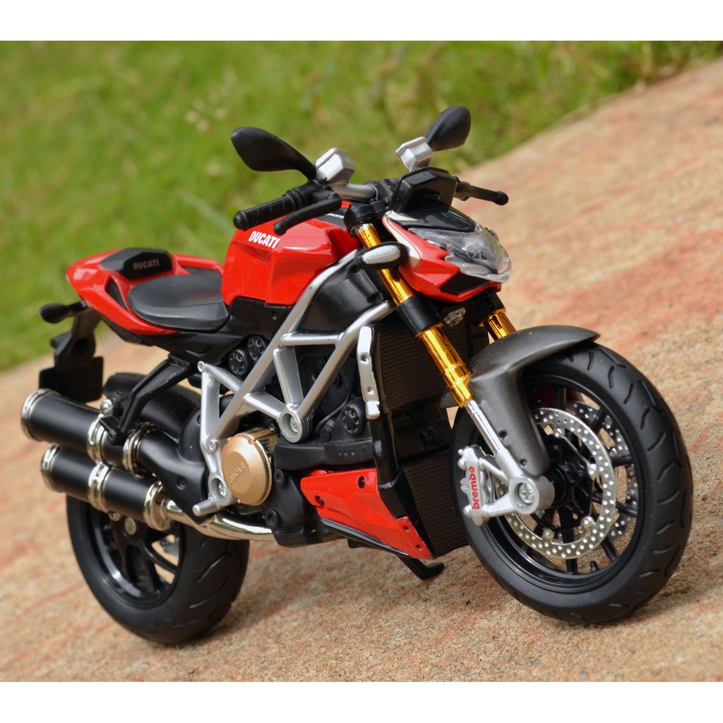 MÔ HÌNH XE MOTO Siêu xe Ducati mod Streetfighter S - MAISTO tỷ lệ 1:12