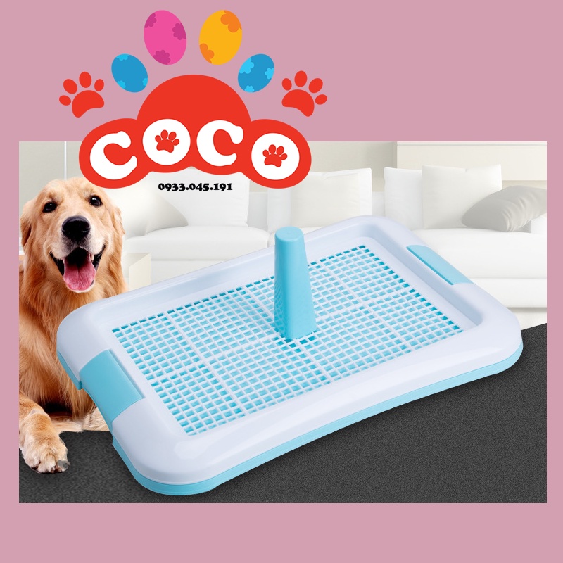 Khay vệ sinh cho chó có cọc size to