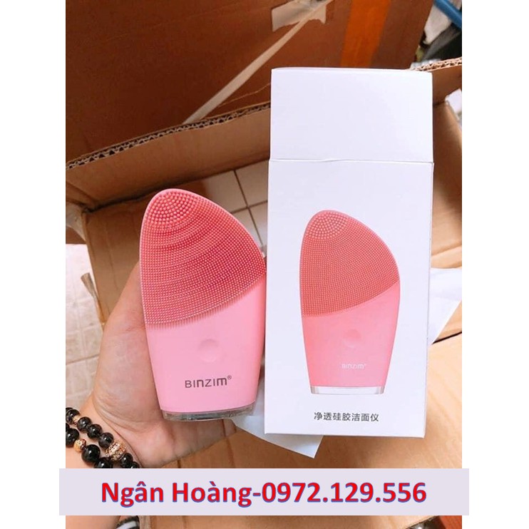 [Nhập mã FSS06MAY5, hoàn 20% tối đa 20k cho đơn 50k] Máy rửa mặt silicon Binzim