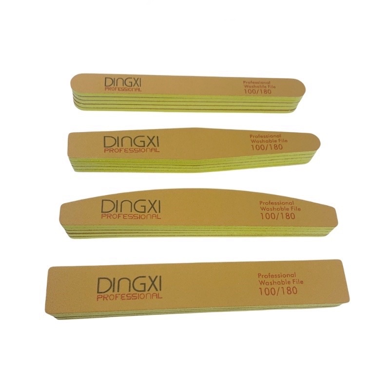 Dũa nhám móng tay DINGXi vàng da bò