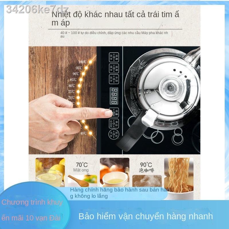 ✉♀Ấm điện tự động, ấm đun nước tự động thêm nước, bộ trà Kung Fu inox 304, bộ bàn trà nhúng