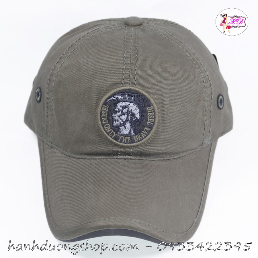 [ NHIỀU MÀU ] Nón kết đẹp nón kết đen nón kết hiệu D.iesel được thêu mặt và đuôi thời trang kết hợp vải cotton cao cấp