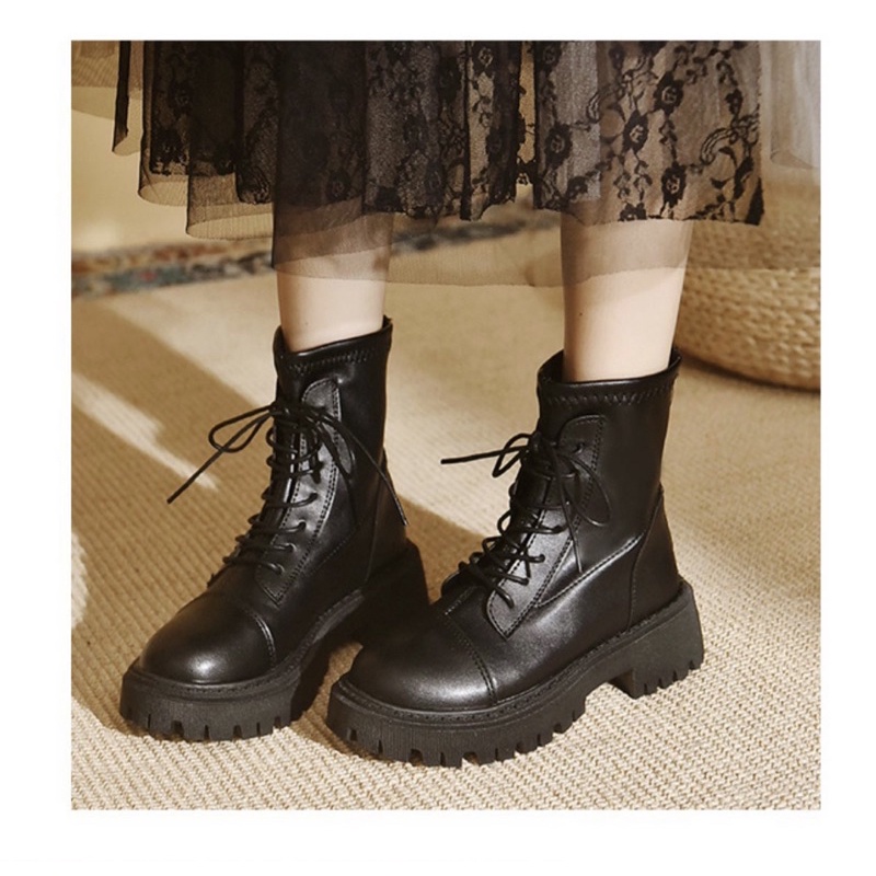 📢 Hàng Cao Cấp 📢 Giày Boot Cổ Cao Da PU Chất Lượng Cao, Dáng Giày Siêu Đẹp, Hot Seller 2021