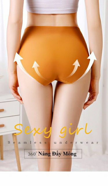 Quần Lót Đúc Su Cạp Cao Phối Chữ SEXY