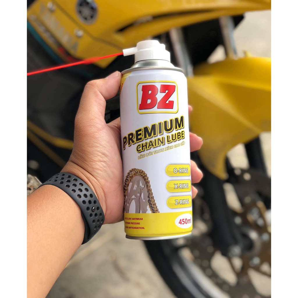 Combo dưỡng sên, rửa sên BZ Premium Chain Lube  - Tặng bàn chải 3D và khăn lau sên Micro