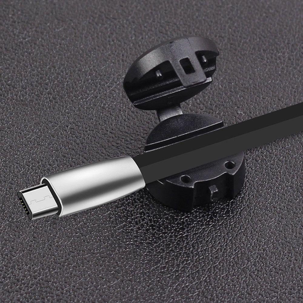 Glenes Phụ Kiện Cố Định Dây Cáp USB / Tai Nghe Trên Xe Hơi|Kẹp Sắp Xếp Dây Thẻ Bằng Sợi Carbon Tiện Dụng