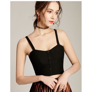 ÁO CROP TOP HAI DÂY DỄ THƯƠNG