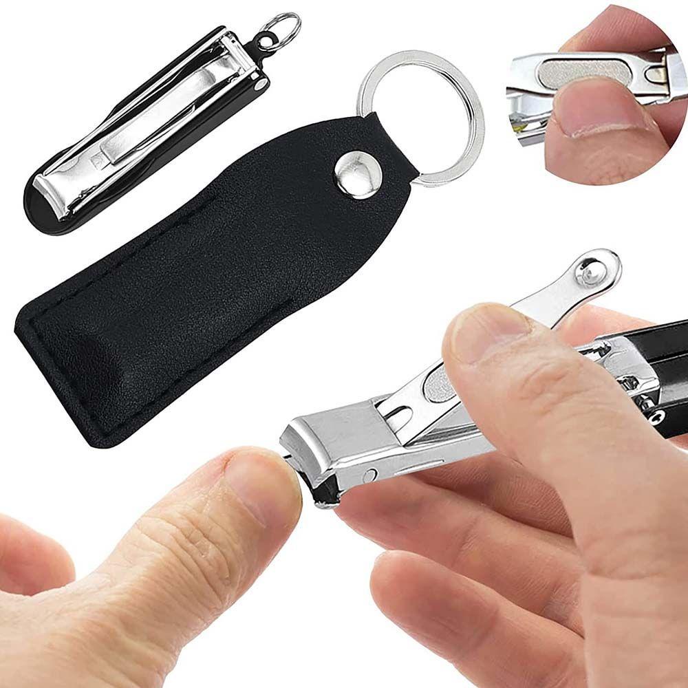 Kềm Cắt Móng Tay / Móng Chân Dạng Móc Khóa Bằng Thép Không Gỉ Chuyên Nghiệp