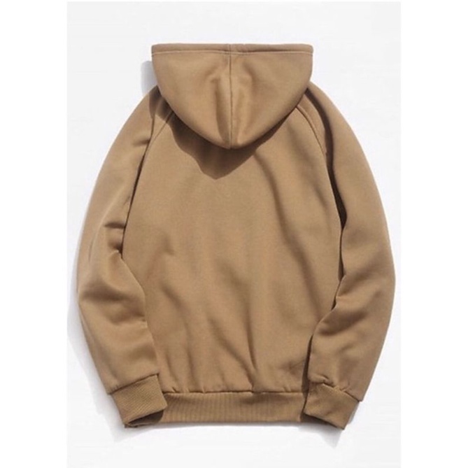 Áo Hoodie Nỉ Trơn Màu Nâu Cafe Nam Nữ Unisex Form Rộng, Chất Nỉ Bông Cao Cấp size 35-70kg.
