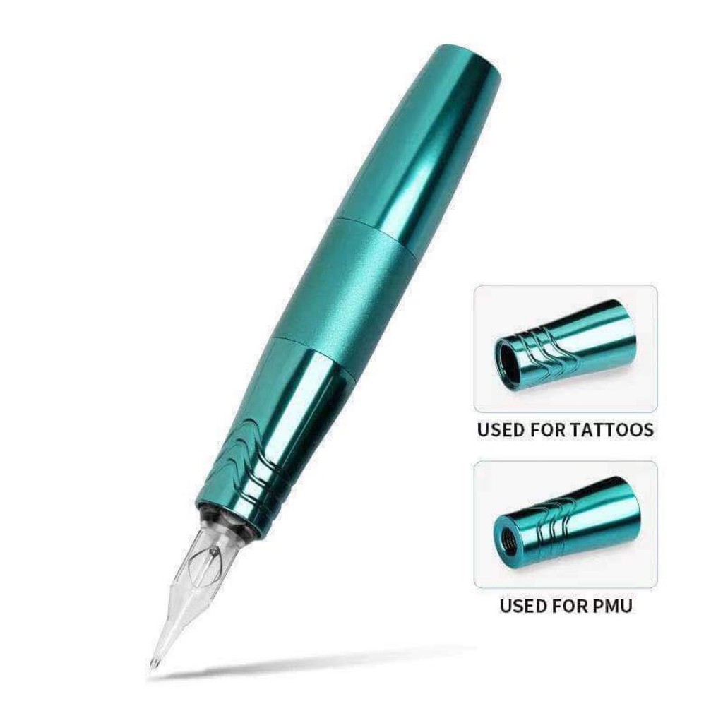 Máy Pen Mini 5.0 Plus Với 2 Đầu Tatto Phun Xăm Môi Siêu Nhanh Đi Sợi Lông Mày Siêu Nét