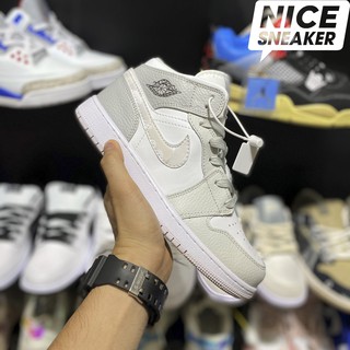 Giày sneaker jordan 1 mid grey camo - phiên bản 1:1 .