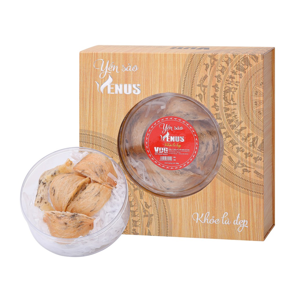 HỒNG YẾN - TỔ YẾN THÔ - 50g - YẾN SÀO VENUS (TỔ YẾN CÒN LÔNG) - TẶNG NHÍP CHUYÊN DỤNG + PHỤ LIỆU CHƯNG YẾN