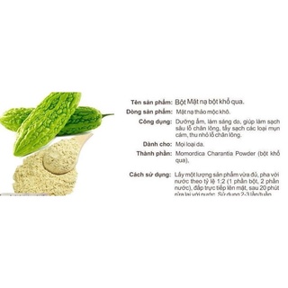 100g BỘT KHỔ QUA ngăn ngừa mụn thải độc cho da dưỡng da mịn màng