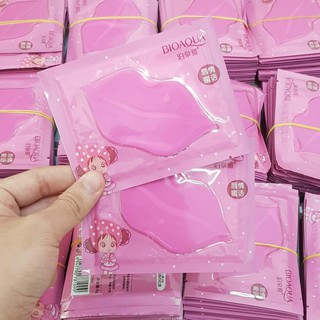 Combo 10 Mặt nạ Môi Bioaqua Collagen Nourish Lips Membrane Mask