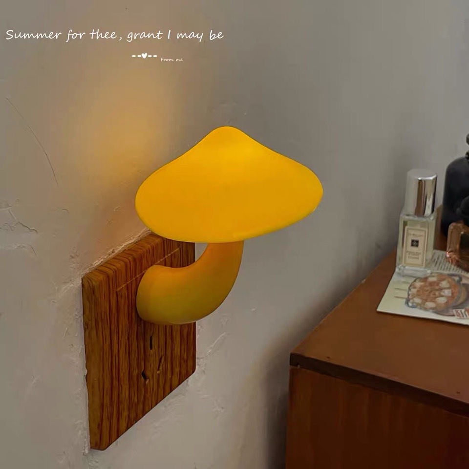 Đèn ngủ hình cây nấm nhỏ cảm biến ánh sáng