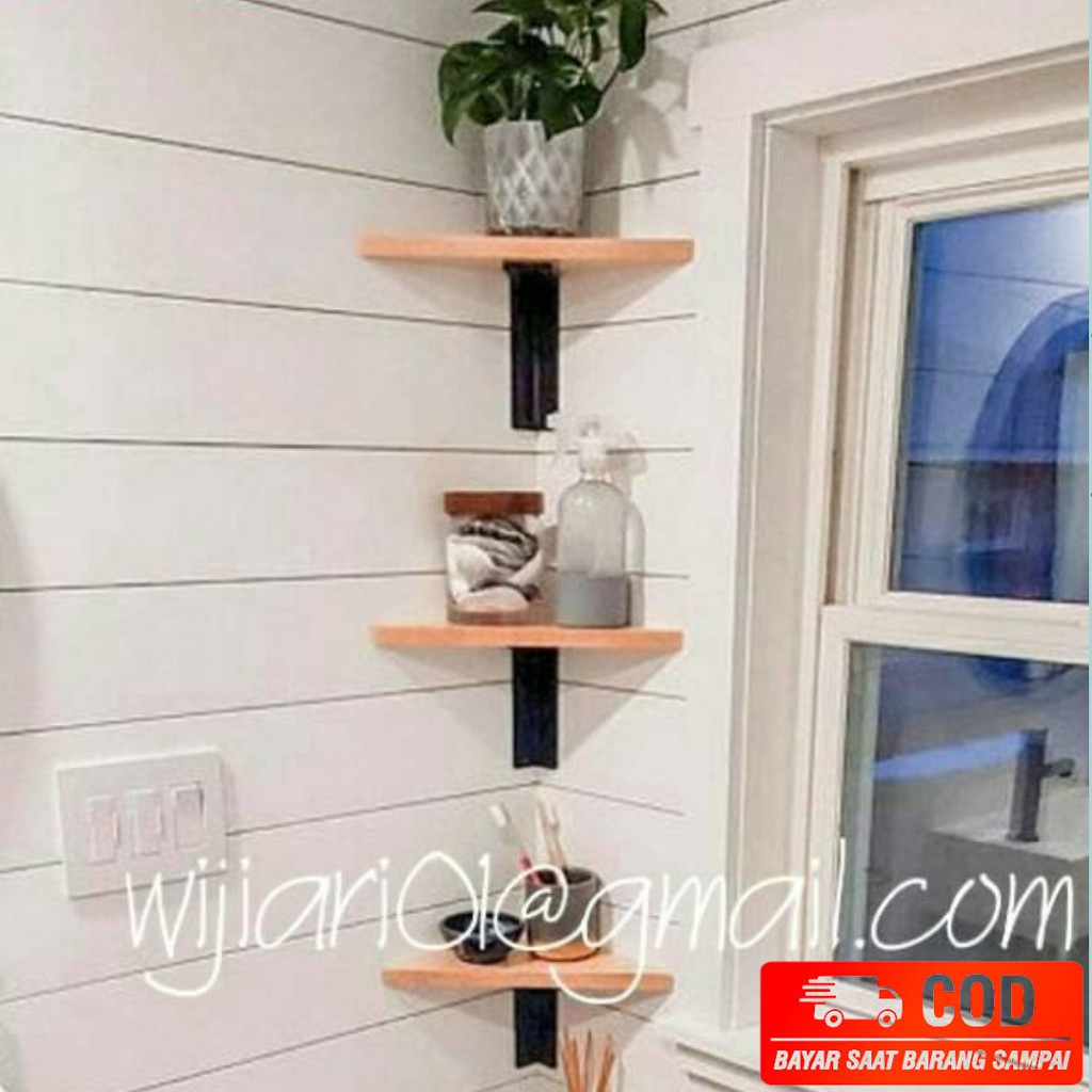 Giá Treo Tường Bằng Gỗ Và Sắt Kích Thước 15-40 cm