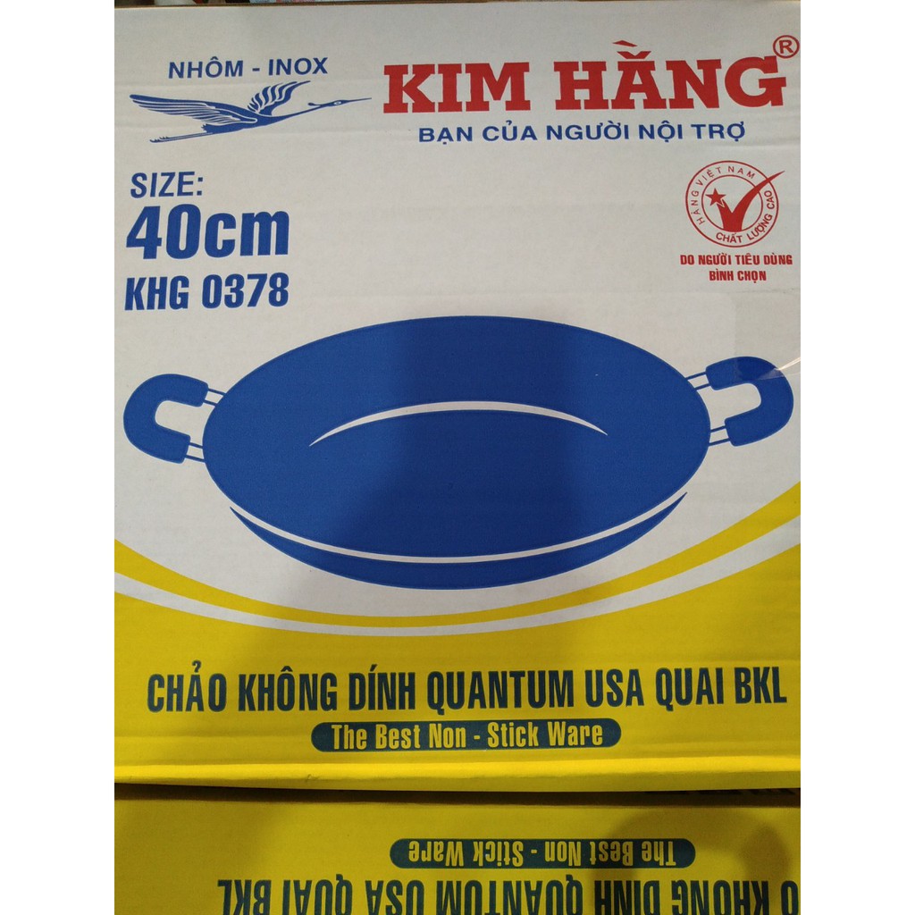 Chảo chống dính Kim Hằng 40cm KHG 0378 [sản phẩm y hình]