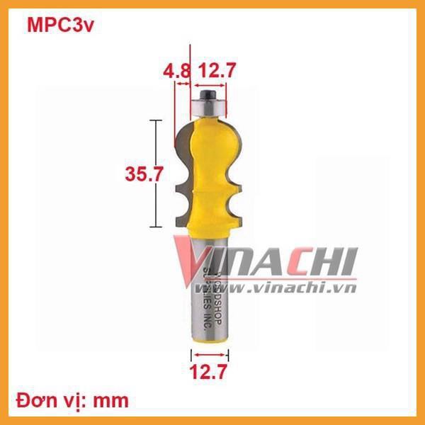 Mũi Soi Phào Chỉ Vàng Kiểu 3 - Mũi Soi Phào Chỉ Vàng Kiểu 3 áp dụng được cho tất cả các lọai gỗ công nghiệp