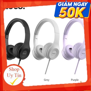 Tai Nghe Chụp Tai Hoco W21- 3 Màu Tím/Đen/Xám - Hàng Chính Hãng #Belike