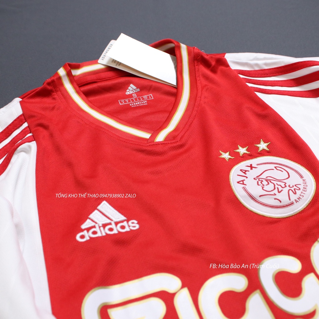 Bộ Quần Áo Đá Banh  CLB Ajax Amsterdam Sân nhà / Quần Áo Bóng Đá AJAX màu đỏ cao cấp 2022/23 phom 43-90kg