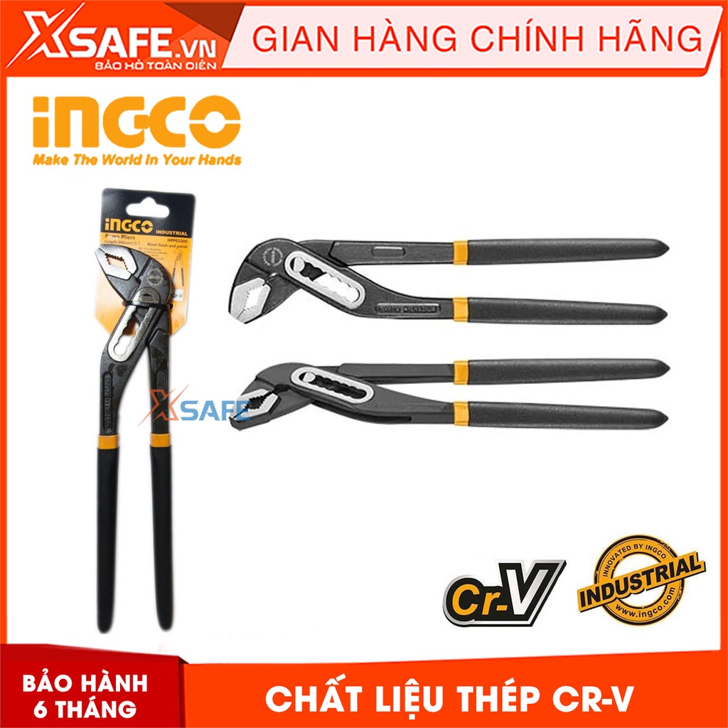 Kềm mỏ quạ INGCO HPP03300 thép Cr-V tay cầm cao cấp mềm, êm tay, chống trượt Kìm mỏ quạ chịu nhiệt, chịu lực, không gỉ