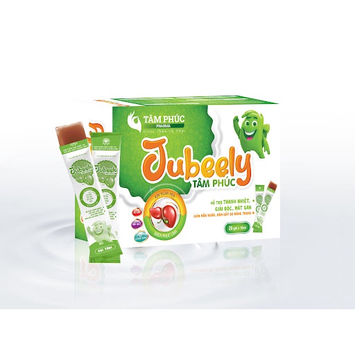 Thạch Jubeely Tâm Phúc - Hỗ Trợ Thanh Nhiệt, Giải Độc Mát Gan Giảm Mẩn Ngứa Do Nóng Trong Người