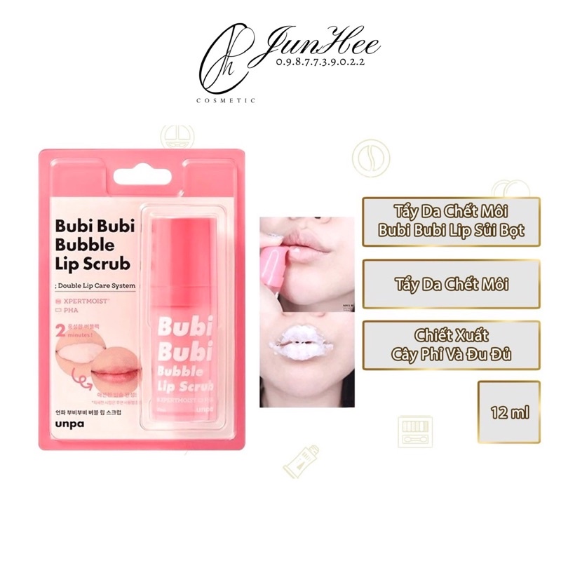 [HCM SỈ] TẨY TẾ BÀO CHẾT MÔI SỦI BỌT BUBI BUBI LIP CHÍNH HÃNG HÀN QUỐC