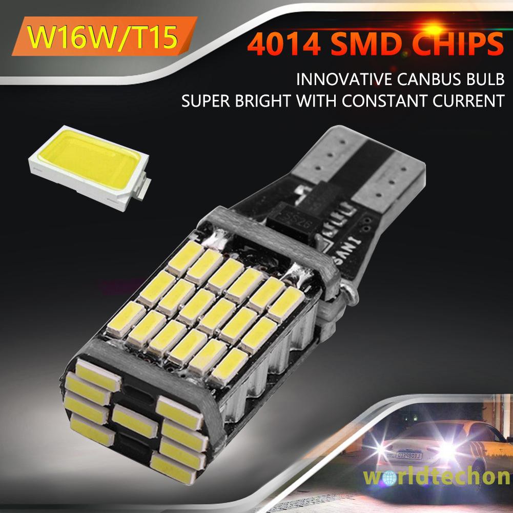 Bóng Đèn Led T15 W16W 4014 45 Smd 12v Chuyên Dụng Dành Cho Xe Hơi