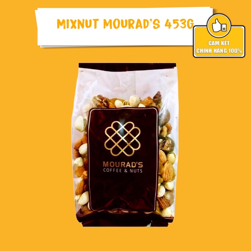 Hỗn hợp mixnut 5 loại hạt Mourad’s nhập khẩu Úc, date xa, thơm ngon, túi 500g