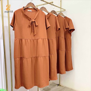 Váy bầu thiết kế Chicmom dự tiệc công sở mùa hè, thắt nơ,xinh đẹp, giá rẻ CM40