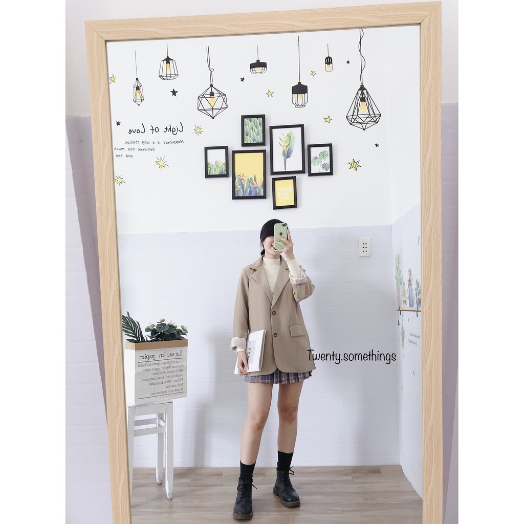 ÁO BLAZER NÂU TÂY HÀN QUỐC 2 LỚP (ảnh thật/sẵn/video) | BigBuy360 - bigbuy360.vn