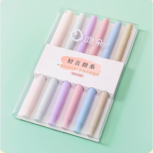 Bút Nhớ Highlight 2 Đầu Màu Sắc Trang Nhã Pastel