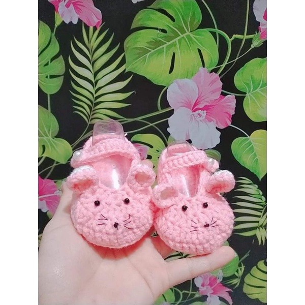 Giày len cho bé có dán đế