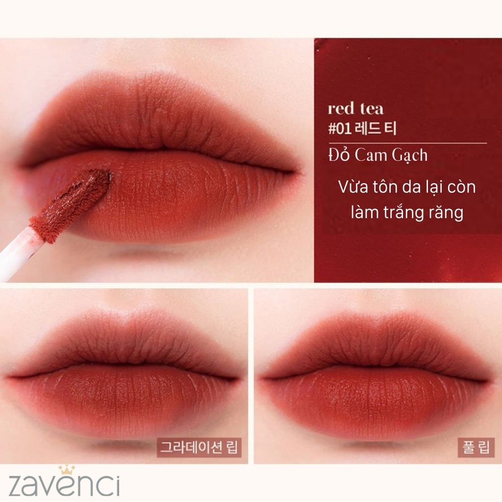 Son Kem Lì ROMAND Milk Tea Velvet Tint Bền Màu Hương Chocolate ( 4g ) | BigBuy360 - bigbuy360.vn