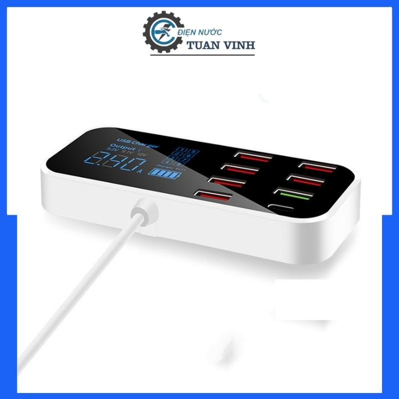 Ổ cắm sạc đa năng sạc điện thoại 8 cổng USB sạc nhanh kèm cổng sạc USB Type-C A9D+