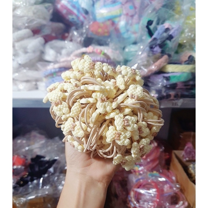 1 dây chun buộc tóc gấu màu ngẫu nhiên dễ thương