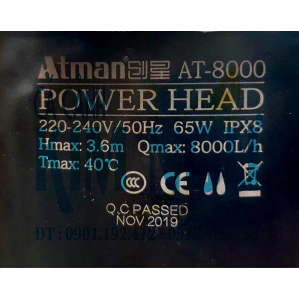 ATMAN AT 10000 AT 8000 AT 6000 Máy Bơm Lọc Nước Hồ cá